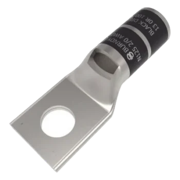 Terminal de Compresión / Barril Corto / 2/0 AWG / Tornillo 1/2 in (0.5 in) / 35 kV / 62 mm (2.44 in) / Cobre Electrolítico Estañado