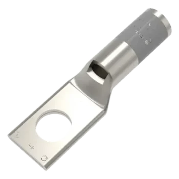 Terminal de Compresión / Ojo 1/4" / Calibre 14 AWG / Barril Estándar / Cobre Galvanizado