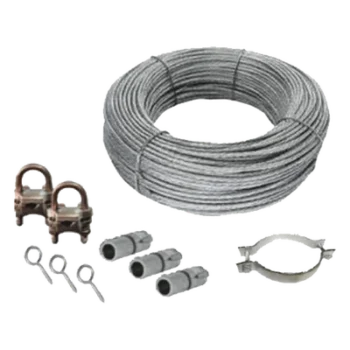 Kit de Retenida para Mástil / Cable de Acero 1/8" / Tubos 3/8" a 3/4" / Hasta 6 m (19.7 ft)
