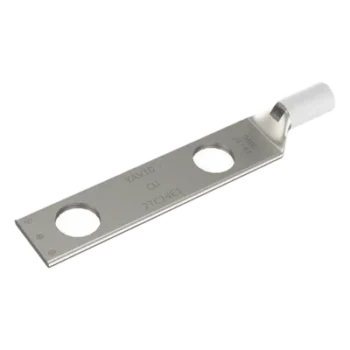 Terminal de Compresión / Barril Largo / Doble Ojillo / Tornillo 1/4" / Cable 14-10 AWG / Espaciado 5/8"