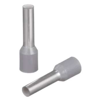 Ferrule Aislado / 12 AWG (4 mm²) / Pin 12 mm / Polipropileno Gris / 100 Piezas