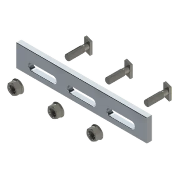 Soporte Inclinado Solar / Aluminio Serie 6000 / Ajustable / Compatible N Rail 4.72 / 135 g / Acero Inoxidable Grado 30
