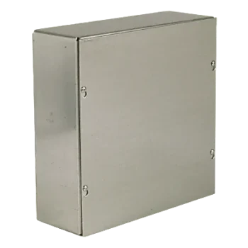 Caja de Paso Extra Grande / 6 x 6 x 4 in / Acero Galvanizado / Sin Orificios de Tubería / UL Listed