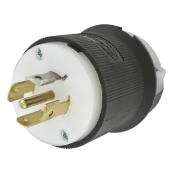 Clavija Industrial con Bloqueo de Media Vuelta / 20 A / 120/208 V CA / 4 Polos 5 Hilos / NEMA L21-20P / 2.75 in (69.85 mm) Alto / Grado Industrial
