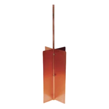 Electrodo de Tierra Tipo Rehilete / Varilla 1/2" / Diseño Cruceta Doble Lámina / Fosa 60x60x80 cm / 1.97x1.97x2.62 ft