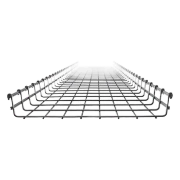 Charola Tipo Malla / 66 mm Peralte / 400 mm Ancho / 3 m Longitud / 420 Cables Cat6 / Electro Zinc 15-20 μm / 9.84 ft Tramo