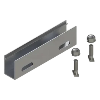 Cople de Aluminio para Riel / Aluminio Serie 6000 / Compatible N Rail 4.72 y M2 / Acero Inoxidable / 115 g