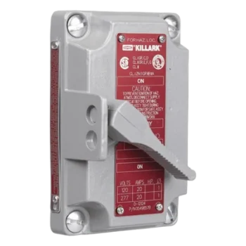 Tapa para Interruptor / 2 Polos / 20 A / 120/277 V CA / Aluminio / NEMA 3,7,9