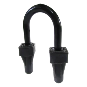 Abrazadera U / Pata Larga / Recubrimiento PVC 40 mils / Tubo 3/4" (19 mm) / Acero Galvanizado / UL 203 / NEMA RN-1 / IK09