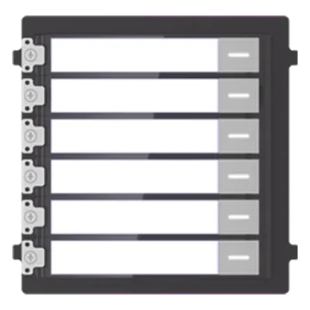 Módulo de Botones para Videoportero Modular / 6 Botones / Montaje Empotrado o Superficie / IP65 / Consumo 2 W