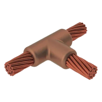 Molde para Soldadura Exotérmica / Tipo T Horizontal / Cable 4/0 AWG a 2/0 AWG / Grafito Alta Resistencia Térmica