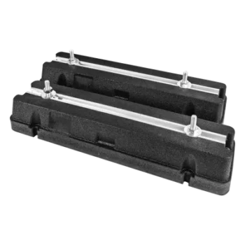 Base Antivibratoria para Minisplit / Carga 370 kg / Canal Deslizante de Aluminio / Nivel Integrado / Caucho de Alta Resistencia