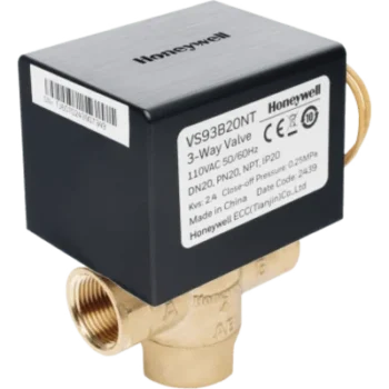 Válvula de Control Eléctrica / 2 Vías / Retorno por Resorte / DN25 NPT 1" / 110 V CA / Fan Coil