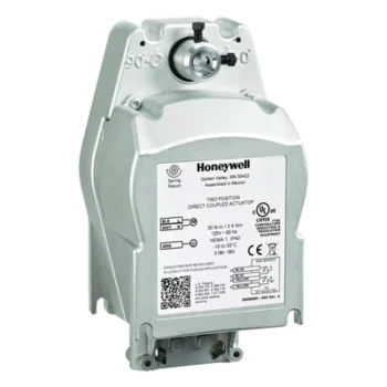 Actuador de Dos Posiciones / Acción Rápida con Retorno por Resorte / 120 VAC / 80 lb-in / UL555S hasta 350 °F / 95° ± 3°