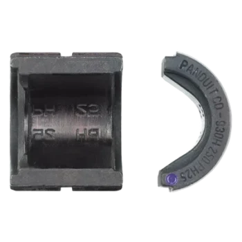 Dado de Prensado / Conectores a Tierra Tipo E 1/0 AWG / Conectores Cruzados 250 kcmil / Perfil Circunferencial / Código Rojo PG10