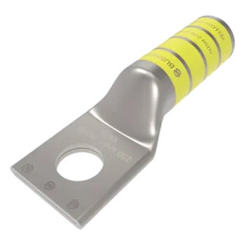 Terminal de Compresión / Tornillo 1/2 in (12.7 mm) / Calibre 250 KCMIL / 600 V / Barril Largo