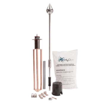 Kit Pararrayo con Punta de Aluminio / Avance de Cebado 30 m (98.4 ft) / Sistema de Tierra 100 A / Conectores de Bronce y Varilla / Accesorios de Instalación en Torre