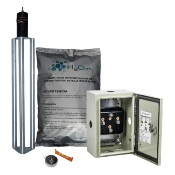 Kit de puesta a tierra / 70 A / Electrodo acero inoxidable / Filtro / Acoplador 1500 A / Gabinete NEMA 4 / 20x30x12 cm (7.9x11.8x4.7 in)