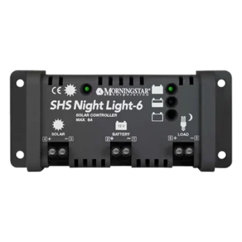 Controlador Solar de Carga y Descarga / PWM 4 Etapas / IP22 / 11.5 VCC Desconexión Bajo Voltaje / Compensación Térmica