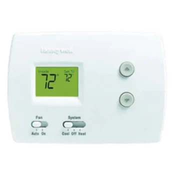 Termostato digital no programable / Serie Pro 3000 / 1H-1C convencional o bomba de calor / 20-30 Vac o 750 mV / Respaldo AA / 97x137x32 mm