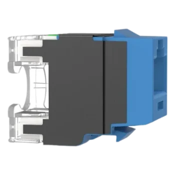 Módulo Jack de Cobre / Categoría 6A / 500 MHz / Terminación 110 / Keystone / RJ45 / Azul