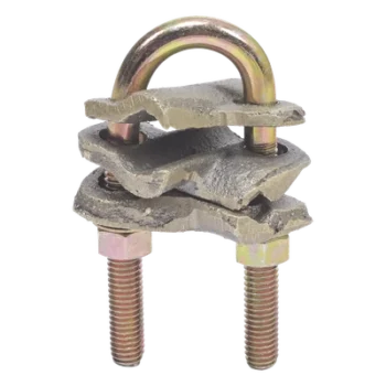 Conector Mecánico en Cruz / Fusión en Bronce / Calibres 2/0-250 y 4-2/0 AWG / 3.5 cm x 6 cm x 4.5 cm / 1.2 x 2.0 x 1.5 ft