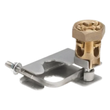 Abrazadera de Tierra para Piso Falso / 6 a 1/0 AWG / Pedestales 22-29 mm / 4.19 x 3.38 x 3.19 in