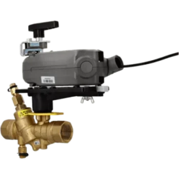 Válvula reguladora de presión dinámica / dos vías / agua caliente-fría con glicol hasta 50% / circuito cerrado / conexión NPT / retorno por resorte