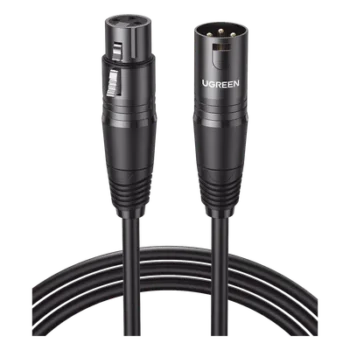 Cable XLR Balanceado / 3 Pines Macho a Hembra / 10 m (32.8 ft) / Triple Blindaje / OFC / Conectores Niquelados