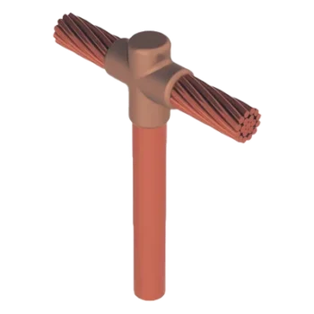 Molde para soldadura exotérmica / Conexión T / Varilla 5/8 in (15.9 mm) / Cable 2/0 AWG / Conductores perpendiculares