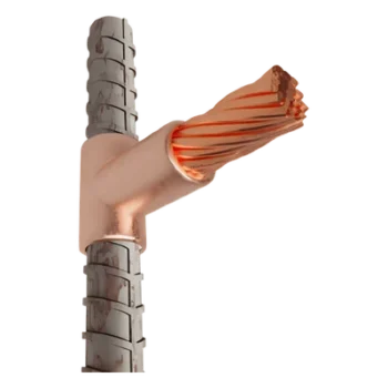Molde para Soldadura Exotérmica / Cable Horizontal 4/0 a Varilla Vertical 1/2 / Ángulo Recto / Carga 150