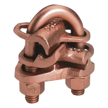 Conector mecánico tipo GX / Conexión cruzada 2 cables / Calibre 4 a 2/0 tre / Silicio bronce Durium / 2.75 x 1.69 x 1.69 in (70 x 43 x 43 mm) / Sin revestimiento