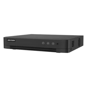 DVR Híbrido / 8 Canales TURBOHD + 4 Canales IP / 3K Lite 2560x1440 / H.265+ / Audio Bidireccional Coaxitron / AcuSense IA / 1 Bahía HDD hasta 10 TB / Salida Full HD