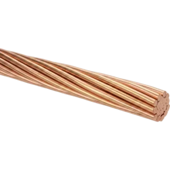 Cable de Cobre Desnudo | Calibre 8 AWG | Construcción Concéntrica | Alta Conductividad Eléctrica | Uso en Líneas Aéreas y Puestas a Tierra