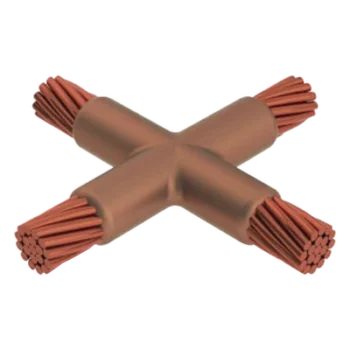 Molde para soldadura exotérmica / Horizontal / Cable 1/0 AWG a 1/0 AWG / Tipo X / Paso y derivación