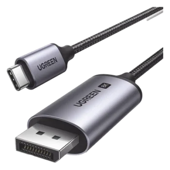 Cable USB-C a DisplayPort 1.4 / 3 m (9.84 pies) / 8K@60Hz / 4K@240Hz / HDR10+ / eARC / Thunderbolt 3 y 4 / Nylon trenzado