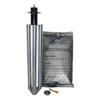 Kit de Puesta a Tierra Antivandálico / 100 A / Electrodo de Acero Inoxidable / Filtro LCR / Compuesto H2Ohm / 1/2" Borne