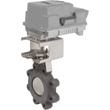 Válvula mariposa lugged / 6 pulgadas ANSI 150 / 2 vías / actuador flotante-2 posiciones 24-240 VAC / fail-safe cierre por defecto