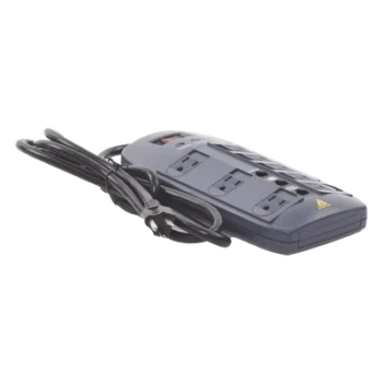 Multicontacto 8 Salidas / 120 VCA 15 A / 2160 Joules / Telco RJ11 / 6 Transformadores Simultáneos / 5.9 pies Cable
