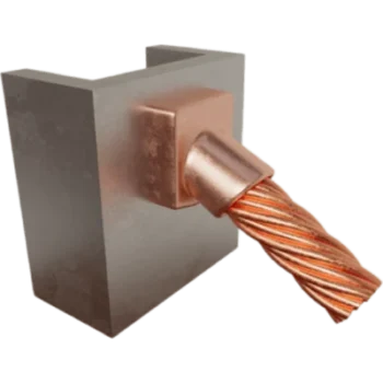 Molde para soldadura Exotérmica de superficie Vertical a cable 4 Awg en 45 Grados