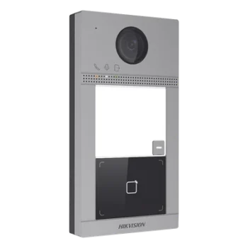 Videoportero IP / 2 Megapixel / PoE / IP65 + IK08 / 1 Departamento / Lector Mifare / 2 Puertas / 6 Monitores / Visión Nocturna IR 3m / Ángulo 129°