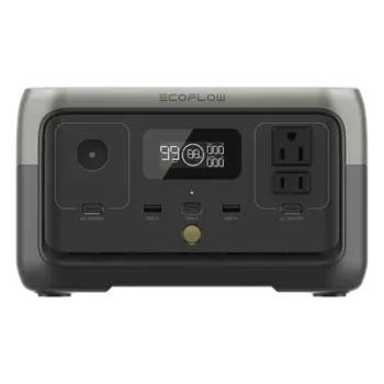 Estación de Energía Portátil / 256 Wh / 2 AC 300 W (Pico 600 W) / Carga Rápida 60 min / Solar 110 W / Wi-Fi y Bluetooth