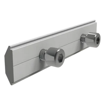 Conector de empalme para riel / Aluminio anodizado / 5 cm y 8 cm / 1.97 in y 3.15 in
