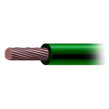 Cable THW-LS / Calibre 6 AWG / 19 Hilos / 90°C Seco / 75°C Mojado / Verde / Venta por Metro