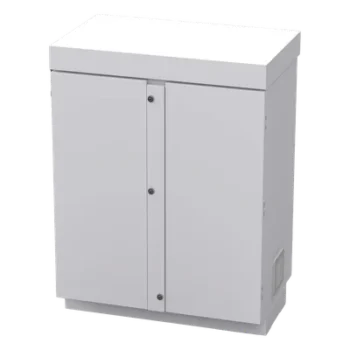 Gabinete Exterior para Baterías y Radiocomunicación / Acero Galvanizado / 12 Baterías PL110D12 / 1180 x 875 x 570 mm / IP para Alta Humedad