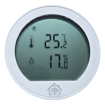 Sensor de temperatura y humedad / Pantalla LCD / ZigBee 2.4 GHz / -20°C a 60°C / 0-100% HR / CR2430