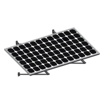 Montaje para Módulos Solares / Aluminio Anodizado / Riel 1400 mm / Espesor 35-40 mm / Muro