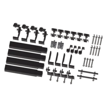 Sistema de Montaje para Paneles Solares / Arreglo 1x4 / Aluminio Anodizado / Inclinación Ajustable 20-45° / Resistencia Viento 136 km/h