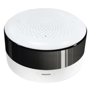 Controlador IR Universal / Zigbee 3.0 / Cobertura 10-15 m (32.8-49.2 ft) / Sensor Temp-Humedad / Aprendizaje IR / 80x48 mm