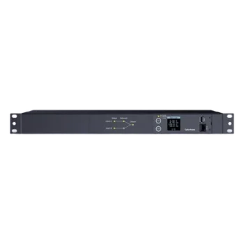PDU ATS Medible / 10 Salidas NEMA 5-15R / 2 Entradas 120 Vca / 1UR Horizontal 19 in / Cable 3.05 m (10 ft) / 100-120 Vca